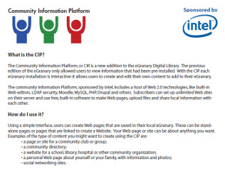 Community Information Platform