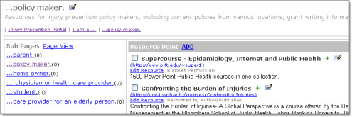 Public Health Injury Prevention Portal